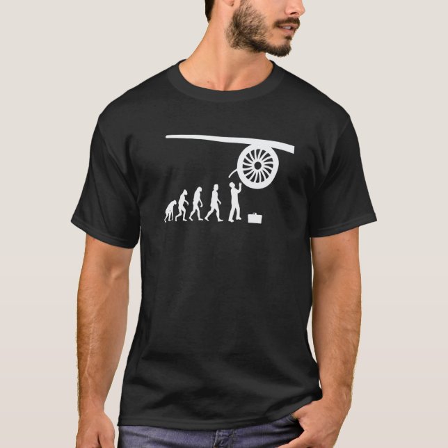 Flugzeugmechaniker Flugzeugtechniker T-Shirt (Vorderseite)