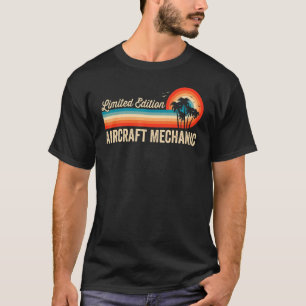 Flugzeugmechaniker Geburtstag Retro Vintage Männer T-Shirt