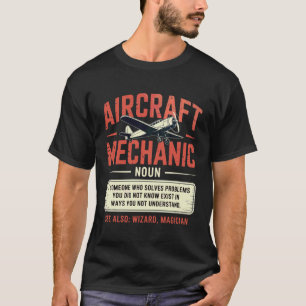 Flugzeugmechaniker Luftfahrt-Problemlöser Held Fli T-Shirt