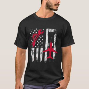 Flugzeugmechaniker US Flag Luftfahrtingenieur T-Shirt