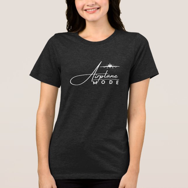 Flugzeugmodus, Cooles Drehbuch und Flugzeug,Reisek Tri-Blend Shirt (Vorderseite)