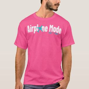 Flugzeugmodus (weißer Text) - Auge des Flyers T-Shirt