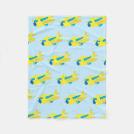 Flugzeugmuster Fleecedecke