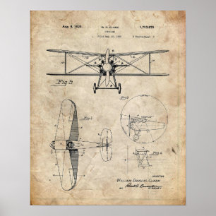 Flugzeugpatent Poster