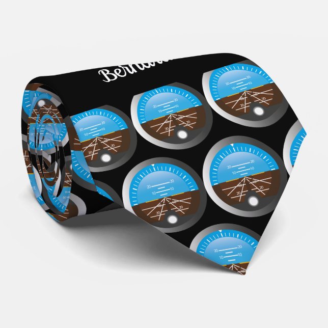 Flugzeugpilot Cockpit Instrument Flight Engineer Krawatte (Gerollt)