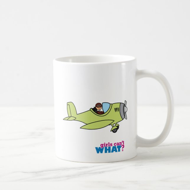 Flugzeugpilot - Mittel Tasse (Rechts)