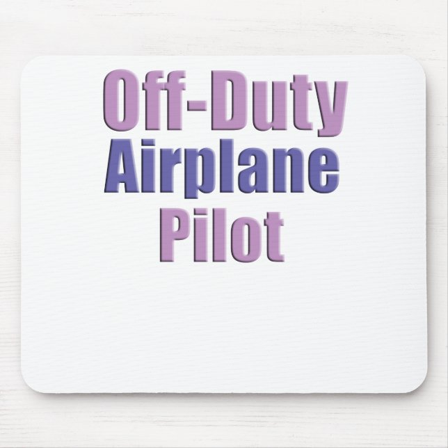 Flugzeugpilot Mousepad (Vorne)