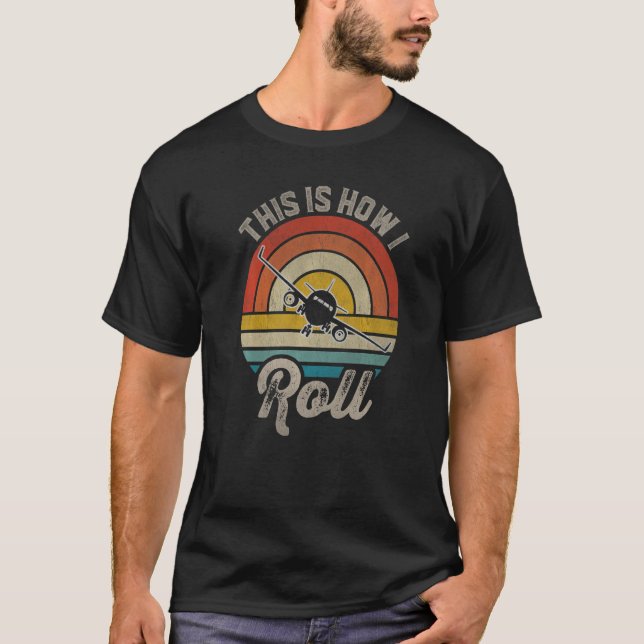 Flugzeugpilot So nehme ich die Retro-Startversion  T-Shirt (Vorderseite)