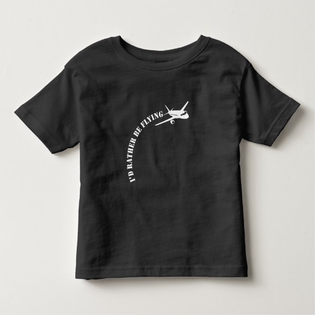 Flugzeugpiloten-Flieger-Flugzeug-Luftfahrtenthusia Kleinkind T-shirt (Vorderseite)
