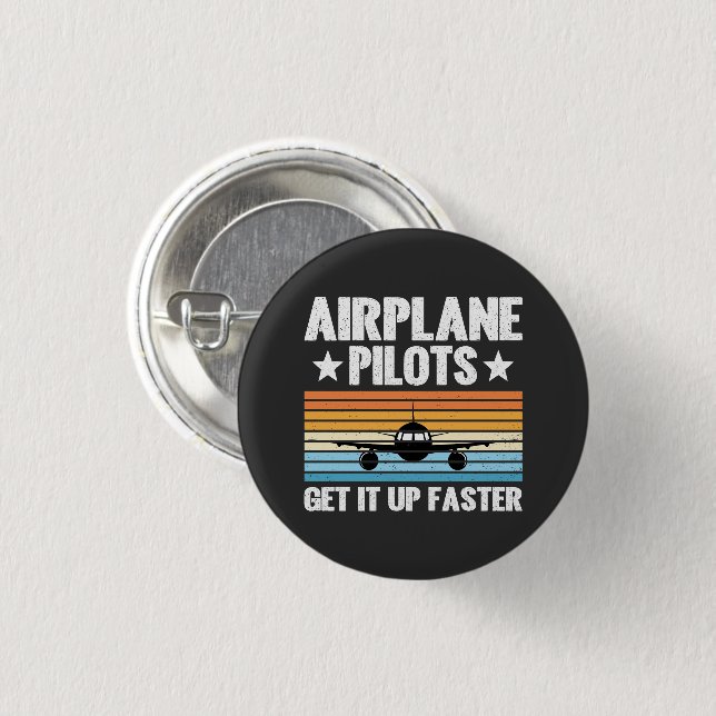 Flugzeugpiloten steigen schneller auf button (Vorne & Hinten)