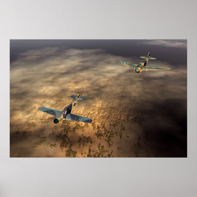 Flugzeugplakat Poster (Vorne)