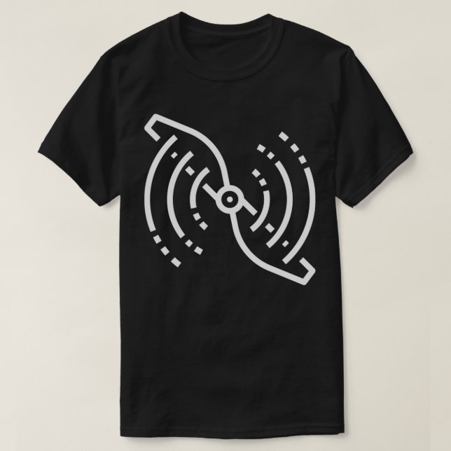 Flugzeugpropeller Leertaste weiß T-Shirt (Design vorne)