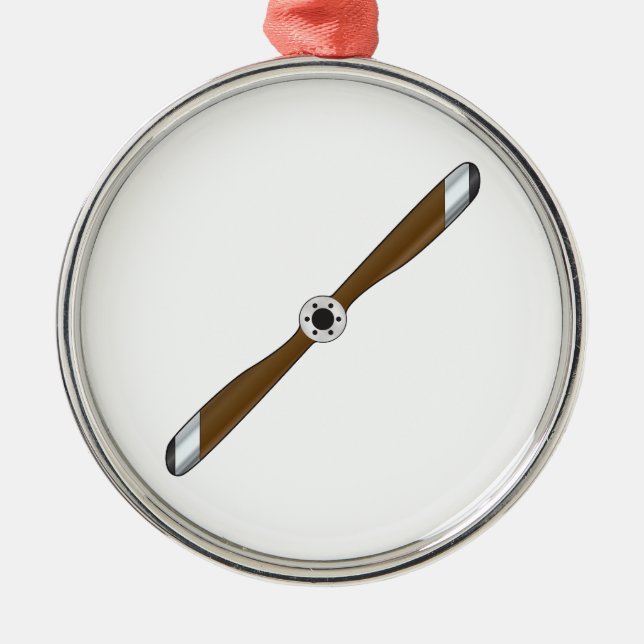 Flugzeugpropeller Ornament Aus Metall (Vorne)