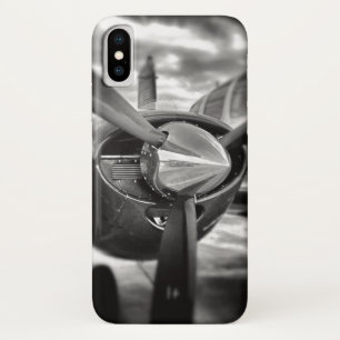Flugzeugpropeller Schwarz und Weiß Case-Mate iPhone Hülle