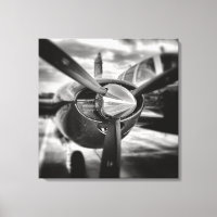 Flugzeugpropeller Schwarz und Weiß