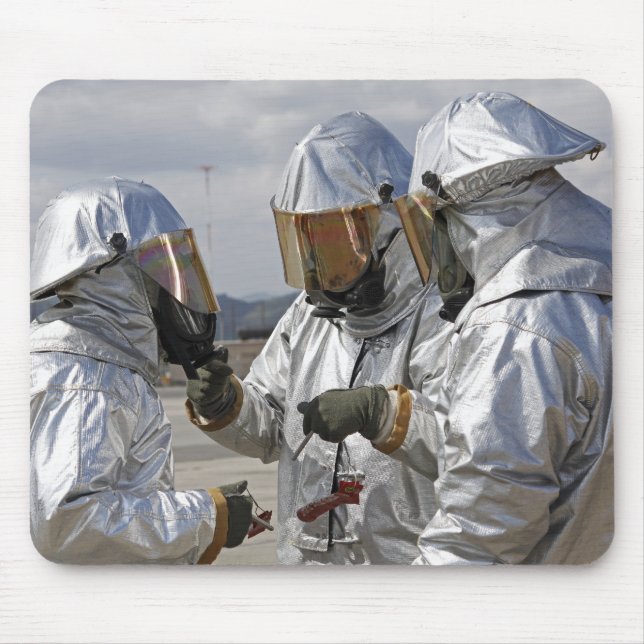 Flugzeugrutsche für Feuerwehrfahrzeuge Mousepad (Vorne)