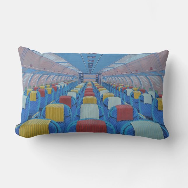 Flugzeugsitze (von Gregorio Undurraga) Lendenkissen (Vorderseite)