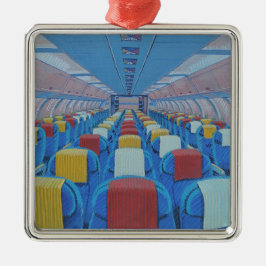 Flugzeugsitze (von Gregorio Undurraga) Ornament Aus Metall