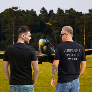 Flugzeugspotter Est. 20xx Benutzerdefiniertes Avia T-Shirt