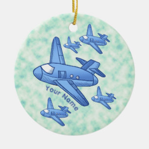 Flugzeugstaffel-Ornament Keramik Ornament