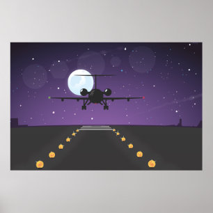 Flugzeugstart Poster