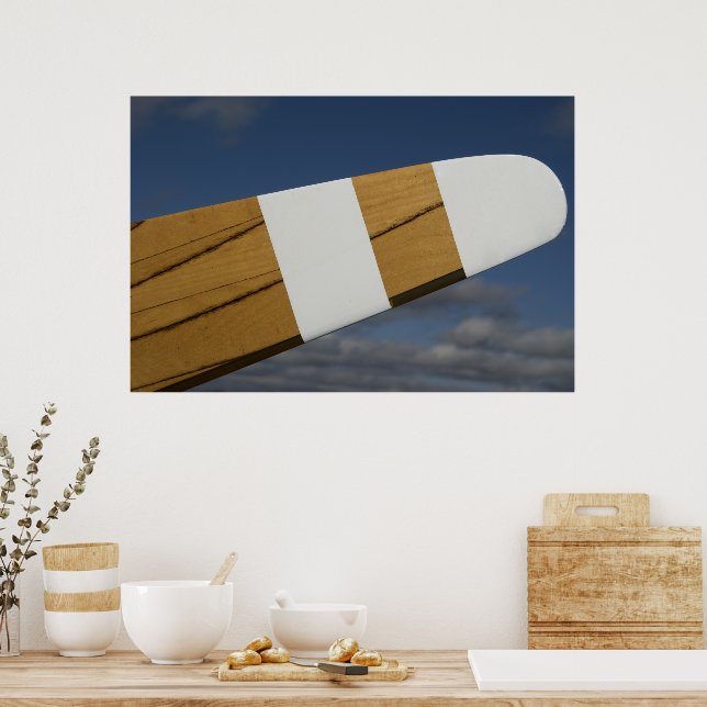 Flugzeugträger aus Holz Poster (Küche)
