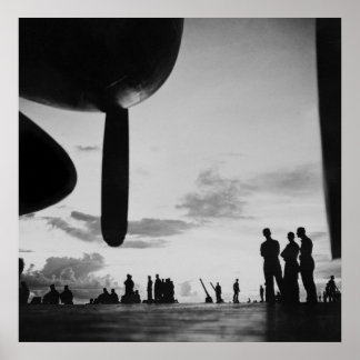 Flugzeugträger der 40er Jahre Poster