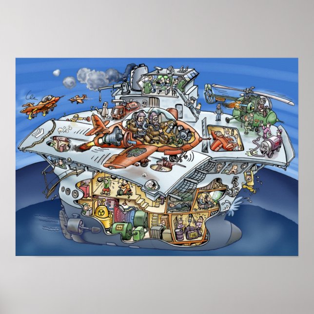 Flugzeugträger Poster (Vorne)