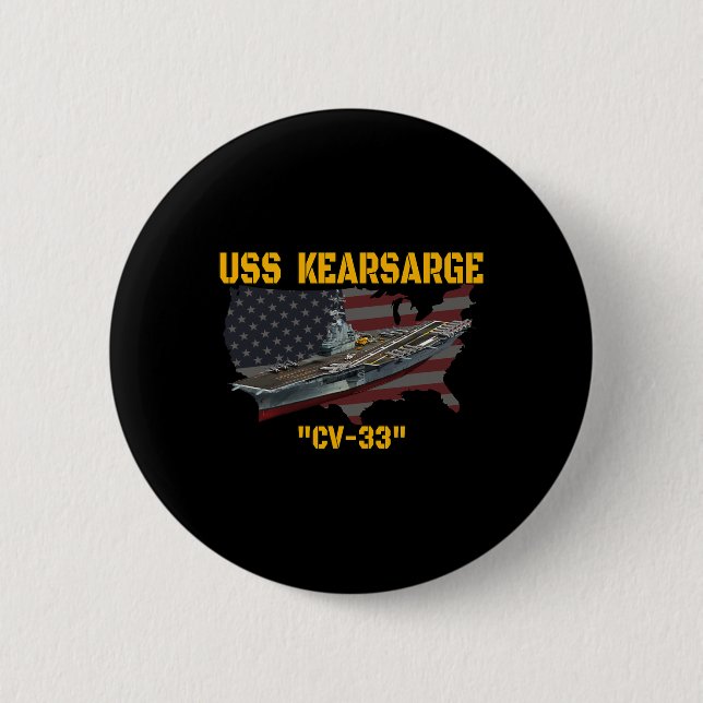 Flugzeugträger Uss Kearsarge Cv-33 Veteran Day F Button (Vorderseite)