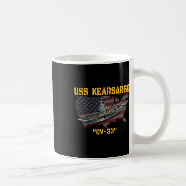 Flugzeugträger Uss Kearsarge Cv-33 Veteran Day F Kaffeetasse (Rechts)