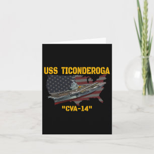 Flugzeugträger Uss Ticonabweicha Cva-14 Veteranen  Karte