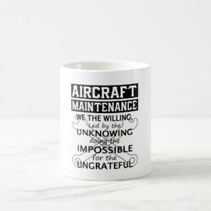 Flugzeugwartung Kaffeetasse