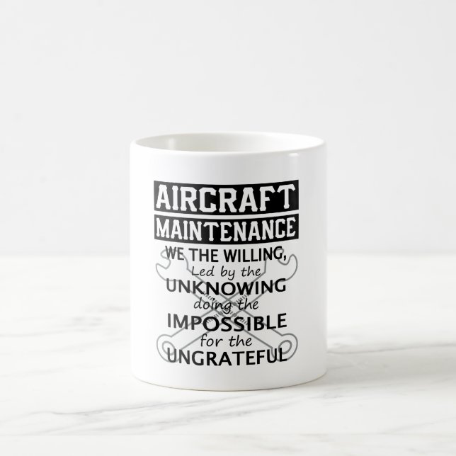 Flugzeugwartung Kaffeetasse (Mittel)