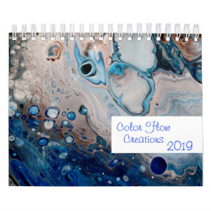 Fluid Acrylic Abstrakt Paintings Moderne Kalender