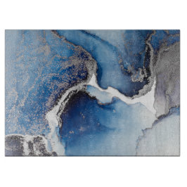 Fluid Alcohol Ink Cutting Board Schneidebrett