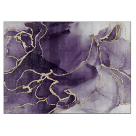 Fluid Alcohol Ink Cutting Board Schneidebrett