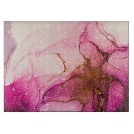 Fluid Alcohol Ink Cutting Board Schneidebrett