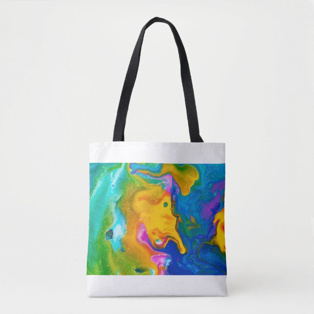 Fluid Art. Abstrakter farbiger Hintergrund, Tapete (Vorderseite)