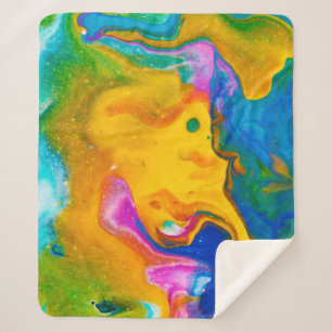 Fluid Art. Abstrakter farbiger Hintergrund, Tapete Sherpadecke