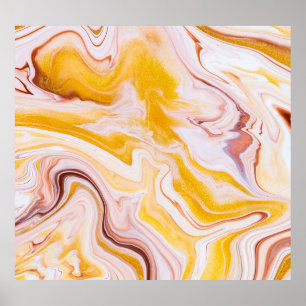 Fluid Art: irisierende abstrakte Textur. Poster