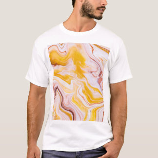 Fluid Art: irisierende abstrakte Textur. T-Shirt