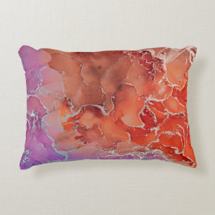 Fluid Art. Moderne, farbenfrohe Hintergrundmusik, Dekokissen
