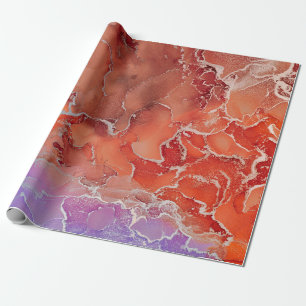 Fluid Art. Moderne, farbenfrohe Hintergrundmusik, Geschenkpapier