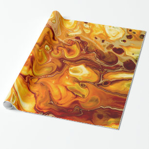 Fluid Art Pour Abstrakt Geschenkpapier