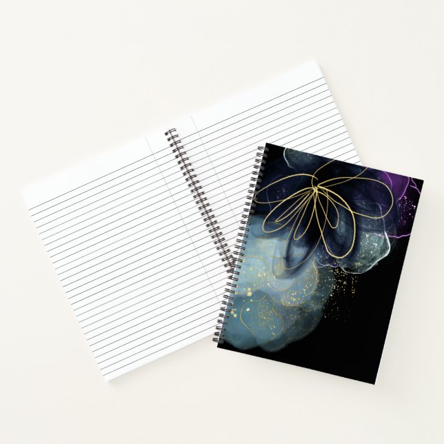 Fluid Art Spiral Notebook Notizbuch (Innenseite)