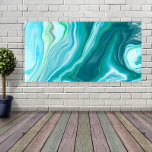 Fluid Blue und Türkis Digitale Kunst Leinwanddruck<br><div class="desc">Schöne Blues mit Wasser und Marmorkunst aus grünem Ozean.</div>
