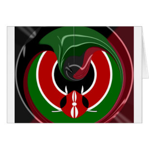 Fluid Kenyan Flag: Ein modernes Design