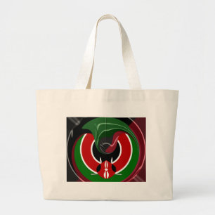 Fluid Kenyan Flag: Ein modernes Design Jumbo Stoffbeutel