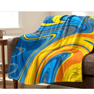 Fluid Marble Modernes Design trifft Ozean und Sonn Sherpadecke