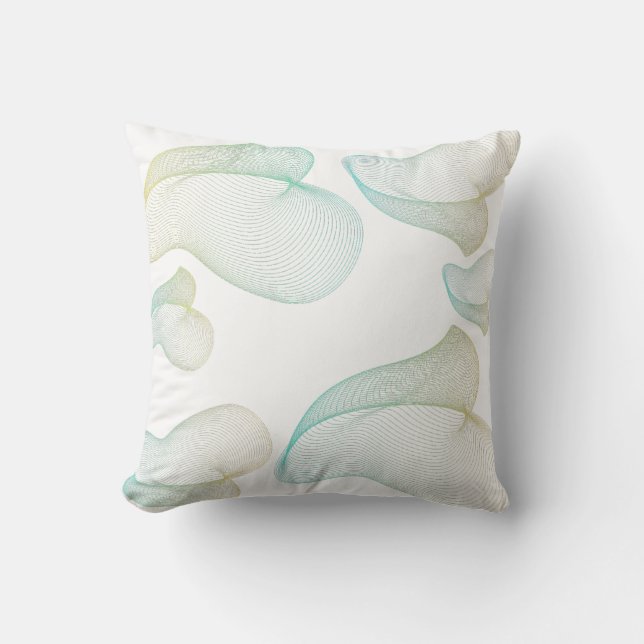 Fluid Motion Abstrakt Art Pillow Kissen (Vorderseite)
